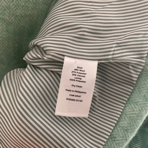 Talbots Wool Blend Blazer - Soft Green - Picture 11 of 15